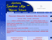 Tablet Screenshot of apartmany-spindl.cz
